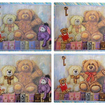 DIY Bead Embroidery Kit "Toys" 16.5"x11.8" / 42.0x30.0 cm