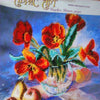 Canvas for bead embroidery "Tulips still-life" 7.9"x7.9" / 20.0x20.0 cm