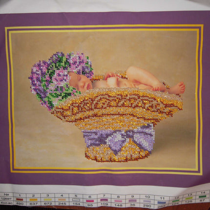 DIY Bead Embroidery Kit "Baby" 11.8"x9.1" / 30.0x23.0 cm