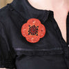 Beadwork kit for creating brooch "Poppy"