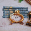 DIY Bead Embroidery Kit "Still lafe with a clock"  5.9"x5.9" / 15.0x15.0 cm