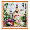 DIY Bead Embroidery Kit "Spices"  5.9"x5.9" / 15.0x15.0 cm