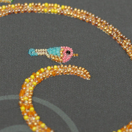 DIY Bead Embroidery Kit "Kitty" 9.8"x14.2" / 25.0x36.0 cm