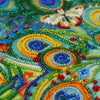 DIY Bead Embroidery Kit "Motley fan" 15.0"x10.2" / 38.0x26.0 cm