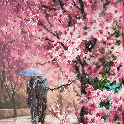 DIY Bead Embroidery Kit "Flir" 10.2"x15.4" / 26.0x39.0 cm