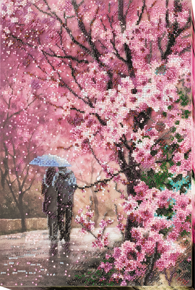 DIY Bead Embroidery Kit "Flir" 10.2"x15.4" / 26.0x39.0 cm