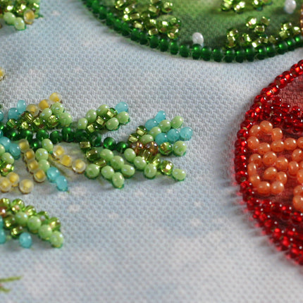 DIY Bead Embroidery Kit "Cute fun"  5.9"x5.9" / 15.0x15.0 cm