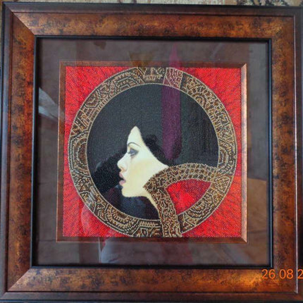 DIY Bead Embroidery Kit "Lady Macbeth" 11.8"x11.0" / 30.0x28.0 cm