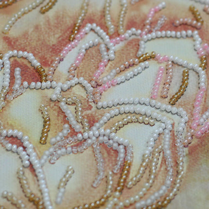 DIY Bead Embroidery Kit "Мagnolia" 11.8"x15.0" / 30.0x38.0 cm