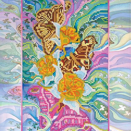 Canvas for bead embroidery "Moths" 10.2"x11.8" / 26.0x30.0 cm