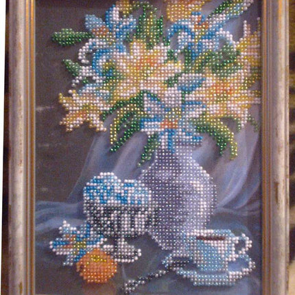 Canvas for bead embroidery "Sweet Morning" 5.9"x7.9" / 15.0x20.0 cm
