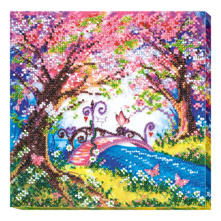 DIY Bead Embroidery Kit "Bridge into the spring"
