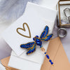 Beadwork kit for creating brooch "Dragonfly"