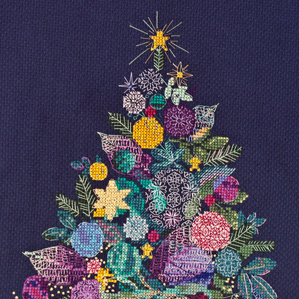 DIY Cross Stitch Kit "Christmas tree" 7.5"x8.7"