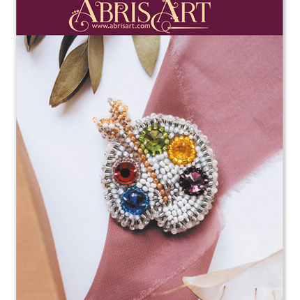 Beadwork kit for creating brooch "Palette"