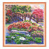 DIY Bead Embroidery Kit "Flowers in the pond"  5.9"x5.9" / 15.0x15.0 cm