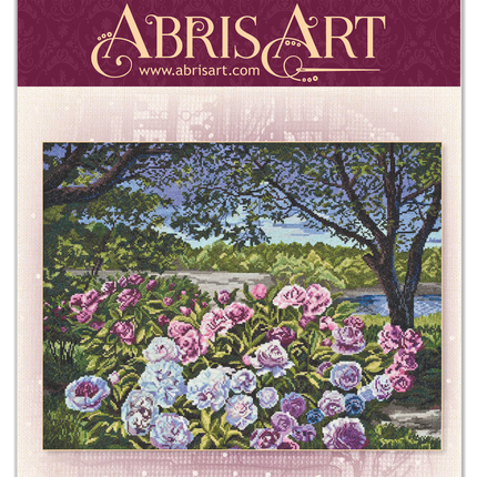 DIY Cross Stitch Kit "Garden peonies" 18.7"x14.4"