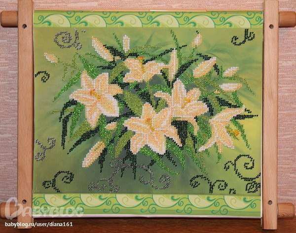 Canvas for bead embroidery 