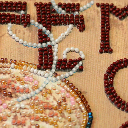 DIY Bead Embroidery Kit "Mocha"