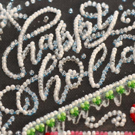 DIY Bead Embroidery Kit "Icing-sugar"