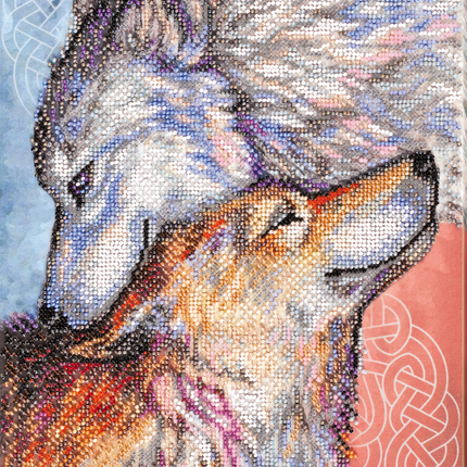 DIY Bead Embroidery Kit "The tenderness" 9.4"x15.0" / 24.0x38.0 cm