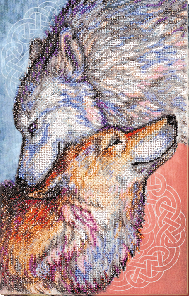 DIY Bead Embroidery Kit "The tenderness" 9.4"x15.0" / 24.0x38.0 cm