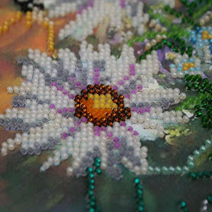 DIY Bead Embroidery Kit "Morning aroma" 11.8"x11.8" / 30.0x30.0 cm