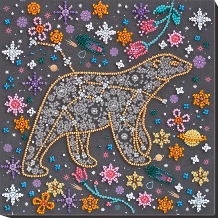 DIY Bead Embroidery Kit "Under the star of hapiness"