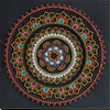 DIY Bead Embroidery Kit "Mandala" 10.6"x10.6" / 27.0x27.0 cm