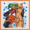 DIY Bead Embroidery Kit "Woodpecker"  5.9"x5.9" / 15.0x15.0 cm