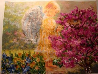 Canvas for bead embroidery "Spring Awakening" 7.9"x5.9" / 20.0x15.0 cm