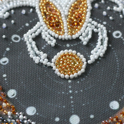 DIY Bead Embroidery Kit "Scarab beetle" 9.1"x11.8" / 23.0x30.0 cm