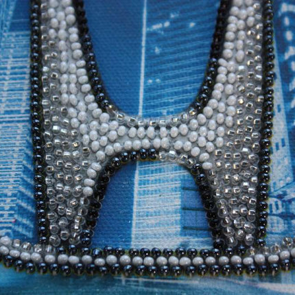 DIY Bead Embroidery Kit "HONDA"  5.9"x5.9" / 15.0x15.0 cm