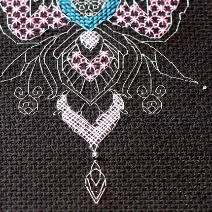 DIY Cross Stitch Kit "Butterfly" 6.7"x9.8"