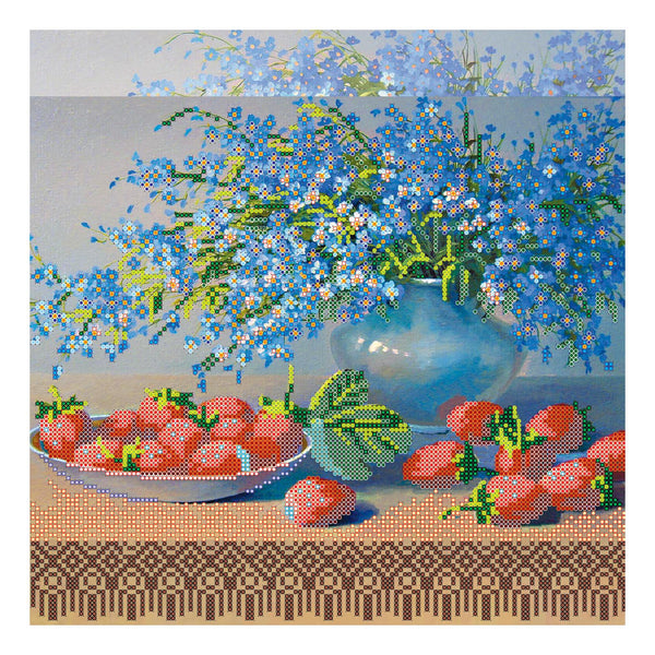 Canvas for bead embroidery "Sweet Harvest" 11.8"x11.8" / 30.0x30.0 cm