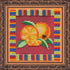 DIY Bead Embroidery Kit "Orange" 5.3"x5.3" / 13.5x13.5 cm