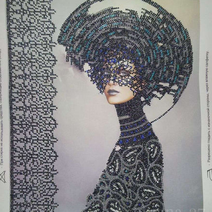 DIY Bead Embroidery Kit "Morgana" 10.2"x11.8" / 26.0x30.0 cm