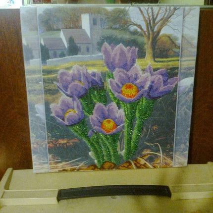 Canvas for bead embroidery "Spring in Provence" 11.8"x11.8" / 30.0x30.0 cm