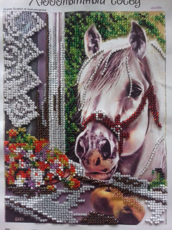 Canvas for bead embroidery 