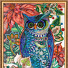 DIY Bead Embroidery Kit "Smart eagle owl" 11.8"x17.7" / 30.0x45.0 cm