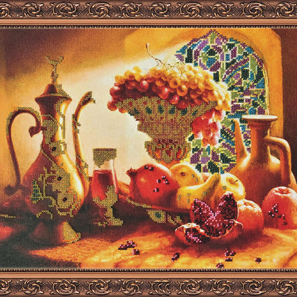 DIY Bead Embroidery Kit "Arjuna" 15.7"x12.6" / 40.0x32.0 cm