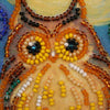 DIY Bead Embroidery Kit "Midnight Owl"  5.9"x5.9" / 15.0x15.0 cm