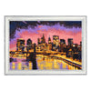 Bead DIY Embroidery Kit "New-York at Night" 14.6"x9.8"/ 37.0x25.0 cm