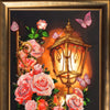 DIY Bead Embroidery Kit "Rose Lantern" 14.2"x10.6" / 36.0x27.0 cm