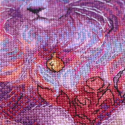 DIY Cross Stitch Kit "Soft Paws" 11.8"x11.8"