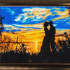 DIY Bead Embroidery Kit "Date at the Sunset" 11.0"x13.4" / 28.0x34.0 cm