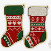 DIY Cross stitch kit on wood "Socks" 3.9x2.0 in / 10.0x5.0 cm