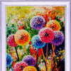 DIY Bead Embroidery Kit "Rainbow Dundelions" 14.6"x9.8" / 37.0x25.0 cm