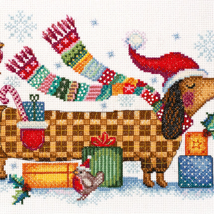 DIY Cross Stitch Kit "I am feeling a holiday" 11.8"x7.9"