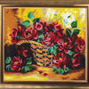 DIY Bead Embroidery Kit "Sunny Roses" 11.0"x12.2" / 28.0x31.0 cm